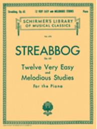 Louis Streabbog: 12 Very Easy and Melodious Studies, Op. 63 (noty na klavír)
