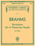 Johannes Brahms: Variations On A Theme By Haydn For Piano (noty na klavír)