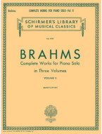 Johannes Brahms: Complete Works For Piano Solo Volume 2 (noty na klavír)