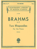 Johannes Brahms: 2 Rhapsodies Op.79 (noty na sólo klavír)