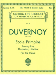 Jean-Baptiste Duvernoy: Ecole Primaire / 25 Elementary Studies, Op. 176 (noty na klavír)
