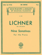 Heinrich Lichner: 9 Sonatinas, Op. 4, 49, 66 (noty na klavír)