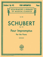 Franz Schubert: 4 Impromptus For The Piano Op.142 (noty na klavír)