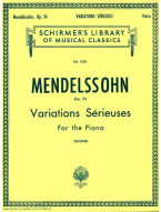 Felix Mendelssohn Bartholdy: Variations Serieuses Op.54 (noty na klavír)