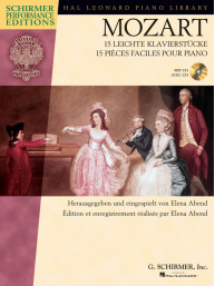 Mozart: 15 Leichte Klavierstücke (noty na klavír) (+audio)