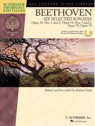 Ludwig van Beethoven: 6 Selected Sonatas (noty na klavír) (+audio)