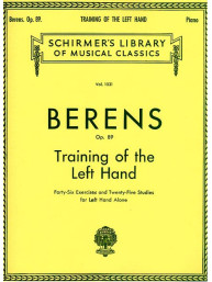 Hermann Berens: Training of the Left Hand, Op. 89 (noty na klavír)