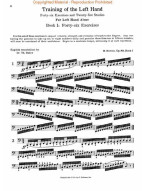 Hermann Berens: Training of the Left Hand, Op. 89 (noty na klavír)
