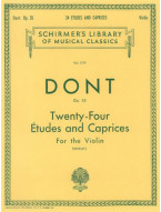 Jakob Dont: 24 Etudes and Caprices, Op. 35 (noty na housle)
