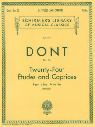 Jakob Dont: 24 Etudes and Caprices, Op. 35 (noty na housle)