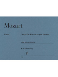 Wolfgang Amadeus Mozart: Works (noty na čtyřruční klavír)