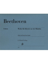 Ludwig van Beethoven: Works (noty na čtyřruční klavír)