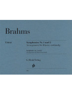 Johannes Brahms: Symphonies No. 1 & 2 (noty na čtyřruční klavír)