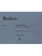 Johannes Brahms: Hungarian Dances (noty na čtyřruční klavír)