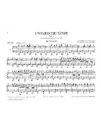 Johannes Brahms: Hungarian Dances (noty na čtyřruční klavír)