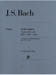 Johann Sebastian Bach: 6 Suites For Cello Solo BWV 1007-1012 (noty na violoncello)