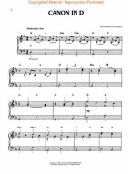 Johann Pachelbel: Canon in D / Kánon v D (noty na snadný klavír)
