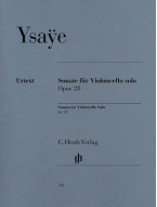Eugene Ysaye: Sonata Opus 28 (noty na violoncello)