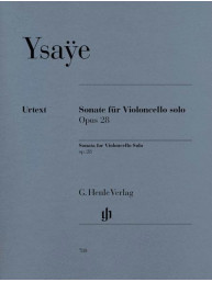 Eugene Ysaye: Sonata Opus 28 (noty na violoncello)