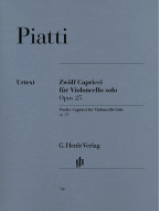 Carlo Alfredo Piatti: 12 Capricci Opus 25 (noty na violoncello)