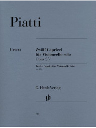 Carlo Alfredo Piatti: 12 Capricci Opus 25 (noty na violoncello)