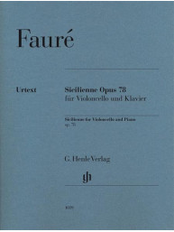 Gabriel Fauré: Sicilienne Op.78 (noty na violoncello, klavír)
