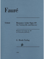 Gabriel Fauré: Romance In A Op. 69 (noty na violoncello, klavír)