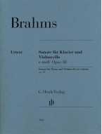 Johannes Brahms: Sonata In E Minor Op. 38 (noty na violoncello, klavír)