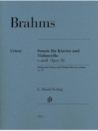 Johannes Brahms: Sonata In E Minor Op. 38 (noty na violoncello, klavír)