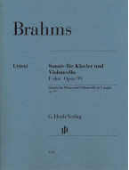 Johannes Brahms: Sonata In F Major Op. 99 (noty na violoncello, klavír)