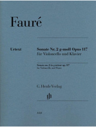 Gabriel Fauré: Sonata no. 2 in G minor op. 117 (noty na violoncello, klavír)