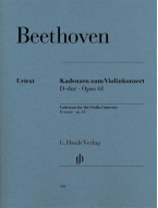 Ludwig van Beethoven: Cadenzas to Violin Concerto Op. 61 (noty na housle)