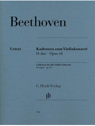 Ludwig van Beethoven: Cadenzas to Violin Concerto Op. 61 (noty na housle)
