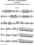 Ludwig van Beethoven: Cadenzas to Violin Concerto Op. 61 (noty na housle)