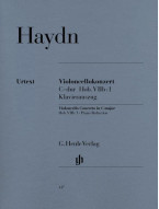 Franz Joseph Haydn: Cello Concerto In C Hob.VIIb (noty na violoncello, klavír)
