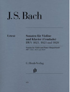 Johann Sebastian Bach: 3 Sonatas BWV 1020, 1021, 1023 (noty na housle, klavír)