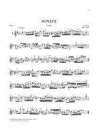 Johann Sebastian Bach: 3 Sonatas BWV 1020, 1021, 1023 (noty na housle, klavír)