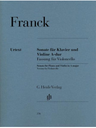 César Franck: Violin Sonata A Major (noty na violoncello, klavír)