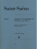 Camille Saint-Saëns: Sonata No. 1 in D minor, Op. 75 (noty pro housle, klavír)
