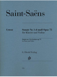 Camille Saint-Saëns: Sonata No. 1 in D minor, Op. 75 (noty pro housle, klavír)