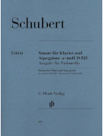 Franz Schubert: Sonata For Piano And Arpeggione In A Minor D 821 (noty na violoncello, klavír)