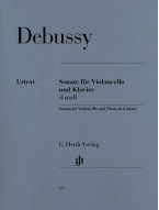 Claude Debussy: Sonata In D minor (noty na violoncello, klavír)