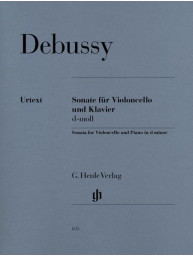 Claude Debussy: Sonata In D minor (noty na violoncello, klavír)