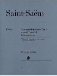 Camille Saint-Saëns: Concerto No.1 In A Minor Op.33 (noty na violoncello, klavír)