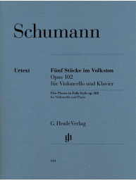 Robert Schumann: 5 Pieces In Folk Style Op.102 (noty na violoncello, klavír)