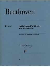 Ludwig van Beethoven: Variations (noty na violoncello, klavír)