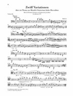Ludwig van Beethoven: Variations (noty na violoncello, klavír)