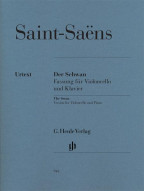 Camille Saint-Saëns: The Swan (noty na violoncello, klavír)