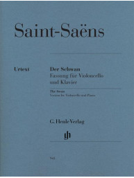 Camille Saint-Saëns: The Swan (noty na violoncello, klavír)