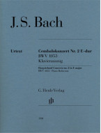 Johann Sebastian Bach: Harpsichord Concerto no. 2 in E major BWV 1053 (noty na čtyřruční klavír)